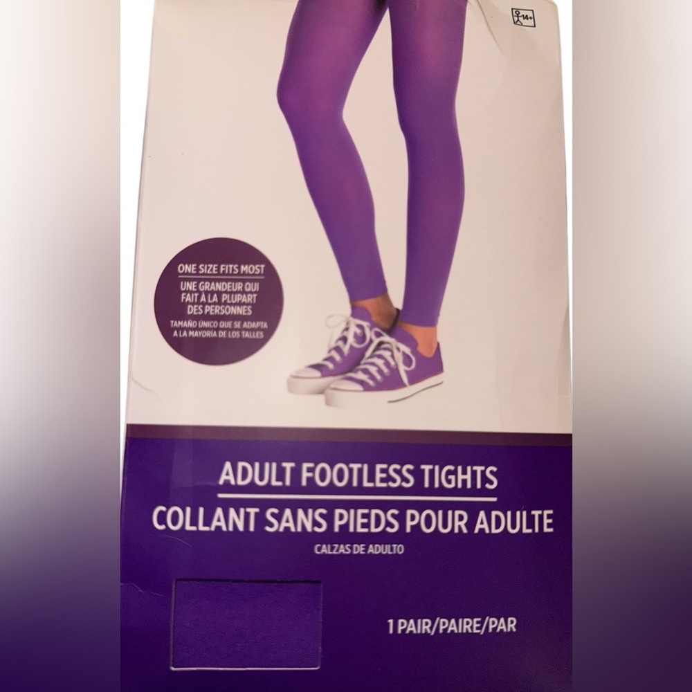 Adult Footless tights- purple